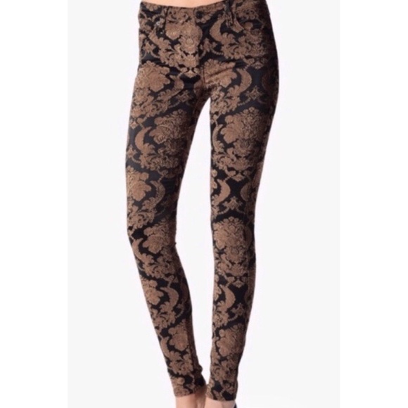 7 For All Mankind Skinny Feathered Jacquard Pant - Picture 11 of 12